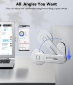 Silver CloudValley magnetic phone holder attached to a laptop screen with a smartphone mounted on it.