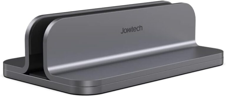 JOKItech Aluminum Vertical Laptop Stand & Organizer - Spacegrey