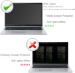 Three KEANBOLL anti-glare matte screen protectors for 15.6-inch laptops, shown stacked and individually.