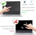 Three KEANBOLL anti-glare matte screen protectors for 15.6-inch laptops, shown stacked and individually.
