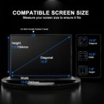 MUBUY-GOL 15.6 inch matte screen protector for laptops, shown applied to a laptop screen, emphasizing eye protection.