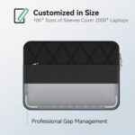 Elite-Black Smatree 13.5 inch laptop sleeve with an accessory pocket, designed for Microsoft Surface Laptops.